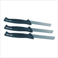 3 Pcs Plastic Handle Plain Vegetable Cutting Knife