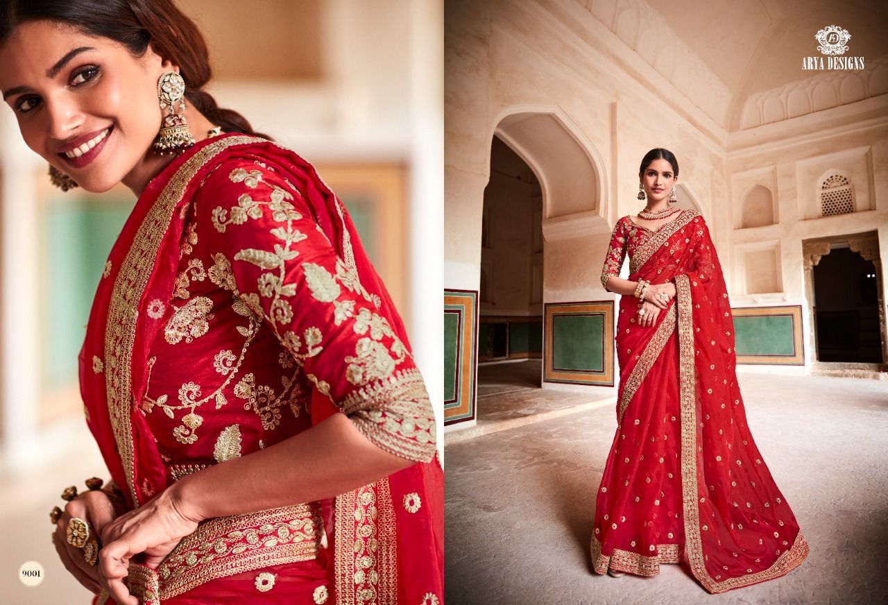designer bridal saree
