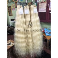 Machine Weft Blonde Hair