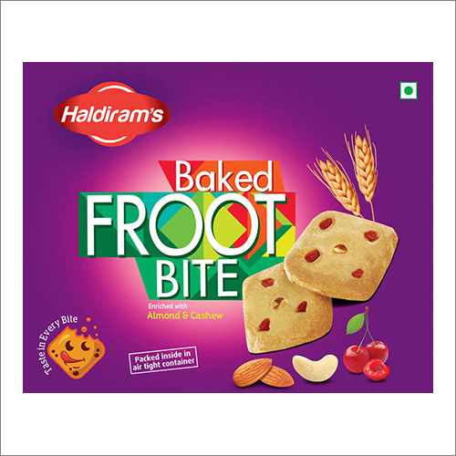 Almond And Cashew Fruit Baked Bite Biscuits Packaging: Box