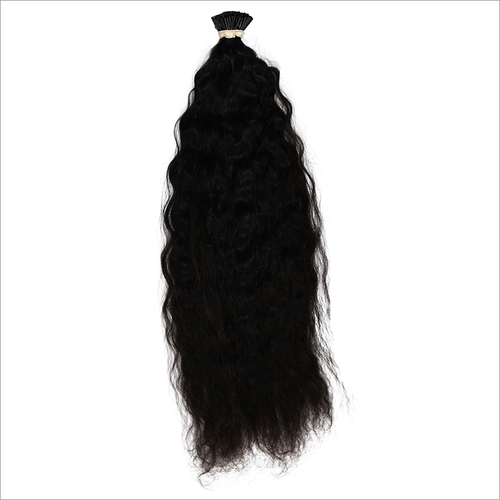 Black Kinky Straight Human Hair Extension