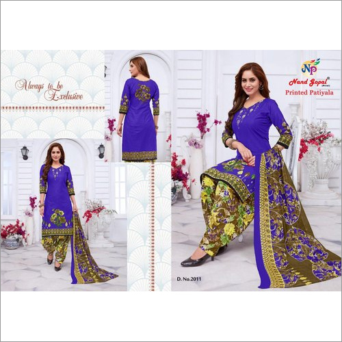 Ladies Unstitched Cotton Salwar Suit