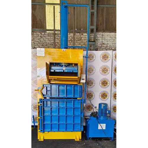 Raffia Cement Bags Hydraulic Baling Press Machine - Color: Blue