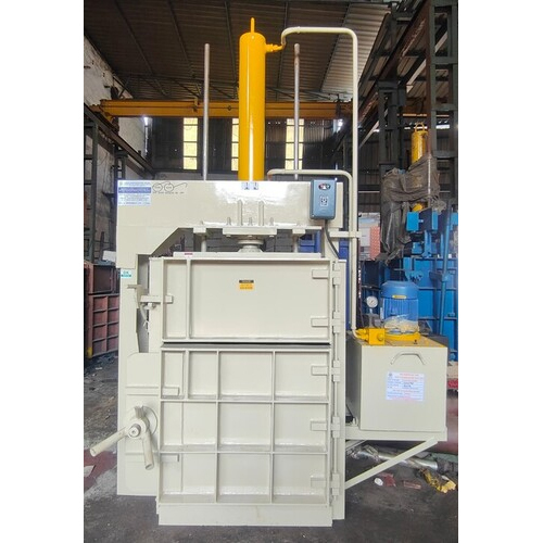 Single Box Hydraulic Baling Press Machine - Color: Blue