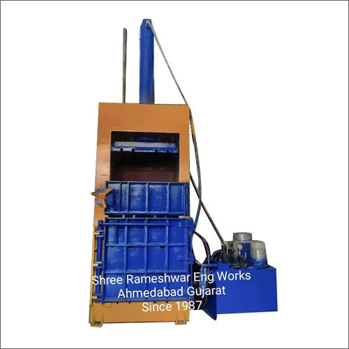 Single Box Single Cylinder With Bale Eject Pet Bottle Baling Machine