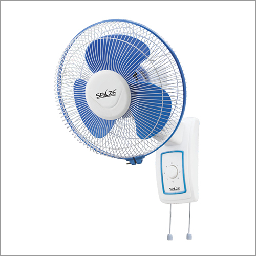 12 Inch White And Blue Wall Fan