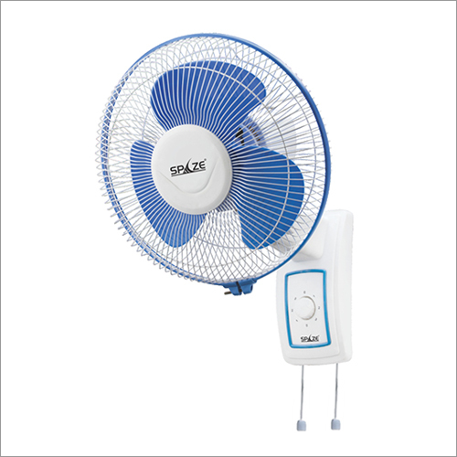 16 Inch White And Blue Wall Fan