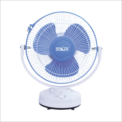 12 Inch White And Blue Table Fan