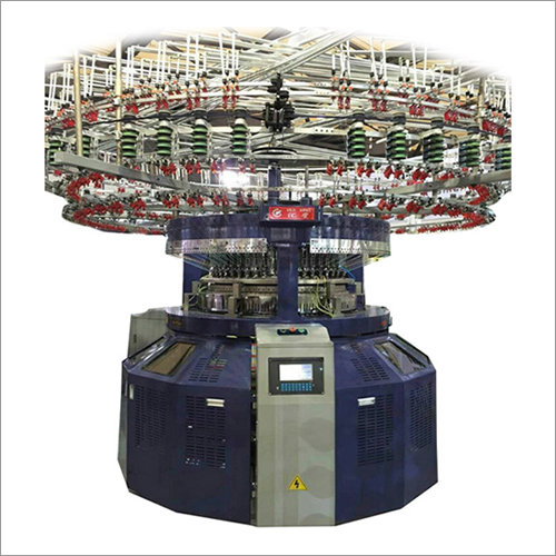 Computerized Double Jacquard Circular Knitting Machine With Auto-Striper