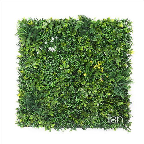 1X1m Amber Blossom Green Wall