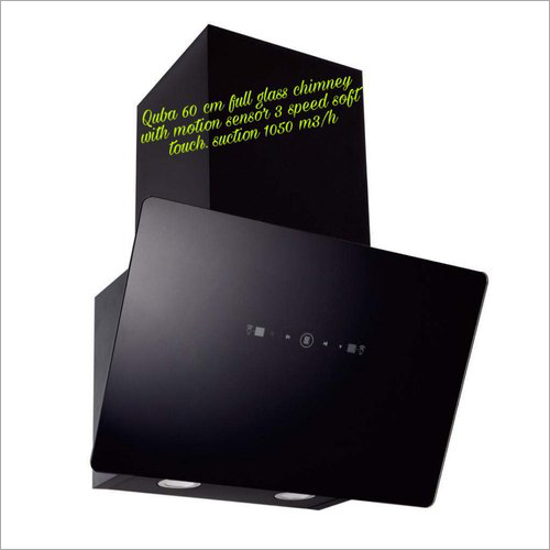 3615 Quba Motion Sensor Black Glass Chimney