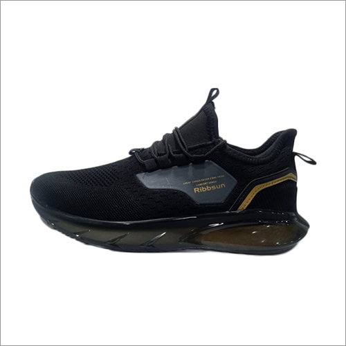 Mens Comfortable Black Sports Shoes
