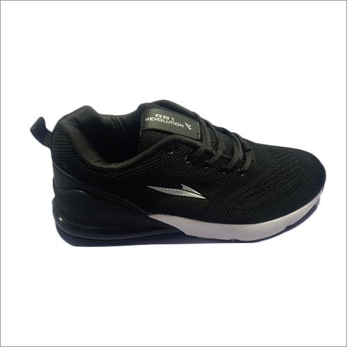 Mens Black Lightweight Running Shoes