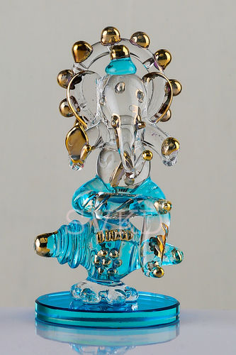 SVKD Glass Shankh Ganesha