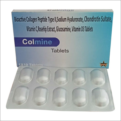 Bioctive Collagen Peotide Typeii, Sodium Hyaluronate, Chondrotin Sultate, Vitamin C, Rosehip Extract, Glucosamine, Vitamind3 Tablets General Medicines