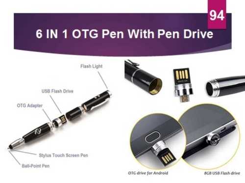 6 in 1 OTG Pendrive with Stylus pen