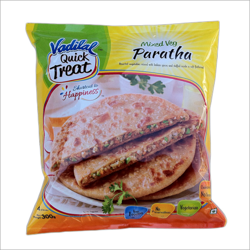 300gm Mixed Veg Paratha Laminated Packaging Pouch