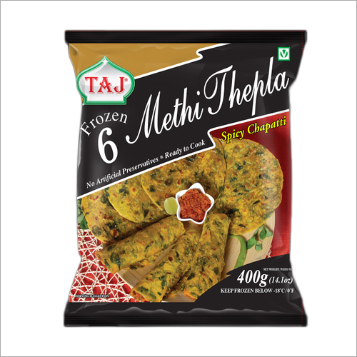 400gm Frozen Methi Thepla Laminated Packaging Pouch