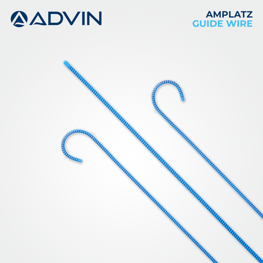 Amplatz Guide Wire - Super Stiff PTFE, Real-Time Manual Operation | Advanced Maneuverability for Optimal Vessel Positioning, Shape Memory Retention, Ideal for Urology Procedures