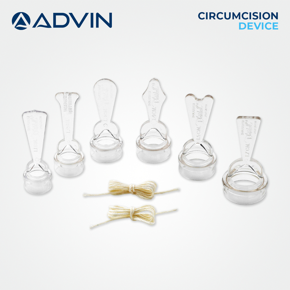 Plastibell Circumcision Device - Disposable Plastic Ring Single Use Sterile Advanced Safety Features