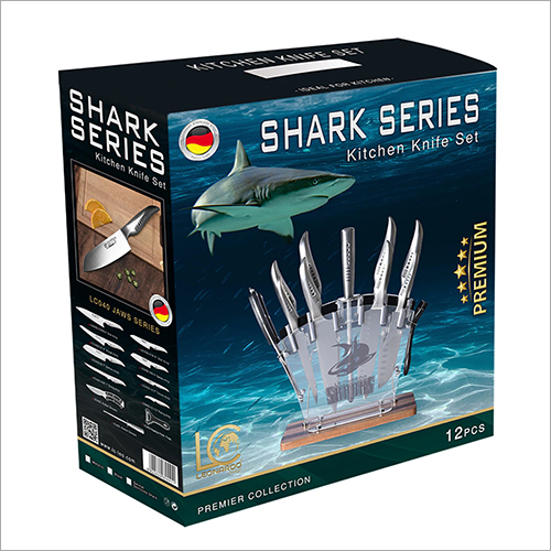 Shark Series Knife Set 12PCS - Silver