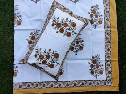Hand Block Printed Bed Cover