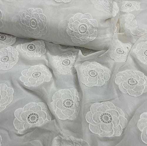 Embroidery Viscose Georgette Fabric - 44 Inch Width, Available in Various Colors | Exceptionally Soft, Washable, Ideal for Garment Industries