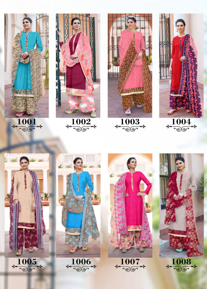 Kabil Imported Cotton With Machine Diamond Work Salwar Suits Catalog