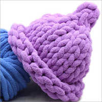 Purple Polyester Chenille Yarn