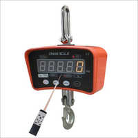 Electronic Crane Scale - Steel Material, 800 Kg Capacity | Ideal For Warehouse & Workshop Use, Vibrant Orange And Black Design