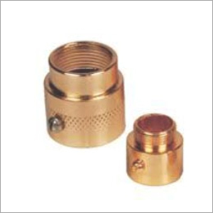 Brass Round Adaptor With Screw (Male-Female) - Durable Brass Alloy, Compact Design for Electrical Goods Applications | Versatile Functionality, Easy Installation