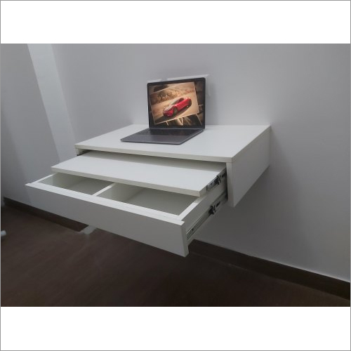 White Wall Mounted Laptop Desk