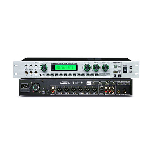 Black Home Theatre And Karaoke Front Effector Processor