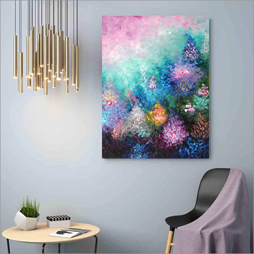 Abstract Floral Wall Painting