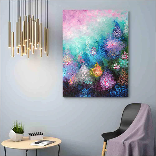 Abstract Floral Wall Painting