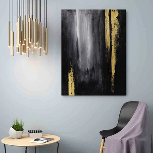 Black And Gold Abstract Painting