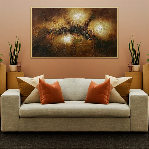 Golden Whites Extra Large Abstract Painting