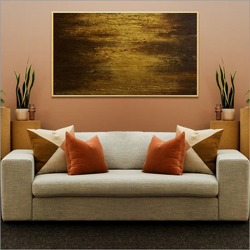 Golden Texture Hand Painted Painting