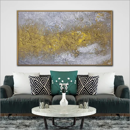 Heavy Gold Textured Hand Painted Painting