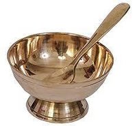 Kansa Ice Cream Bowl and Spoon
