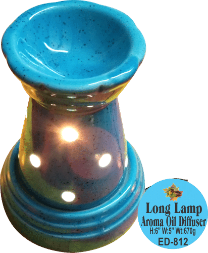 Long Lamp Shape Ceramic Aroma Oil Diffuser (Pack of 2)