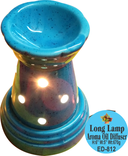 Long Lamp Shape Ceramic Aroma Oil Diffuser (Pack of 2)