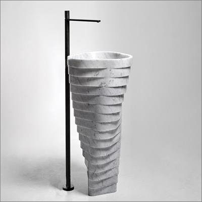 Oceania Abstract Vortex Shape Stand Alone Wash Basin