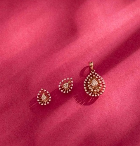Real Diamond Pendant Set