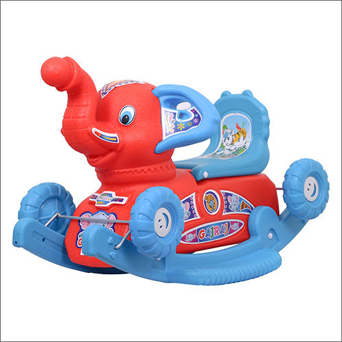 Plastic Red Blue Gajanand Rocking Toys