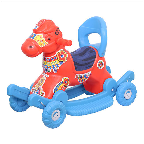 Kids Plastic Red Blue Maharaja Dlx Ride On Toys