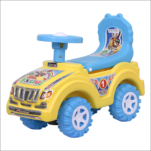 Kids Plastic Yellow Blue Dumper Ride Toy