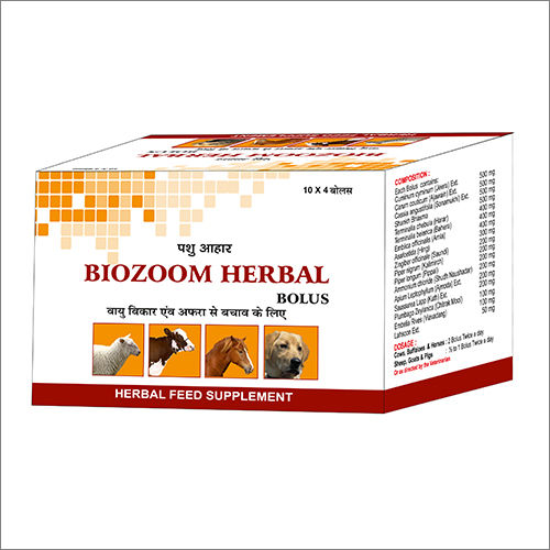 Biozoom Herbal Feed Supplement Suitable For: Cattle