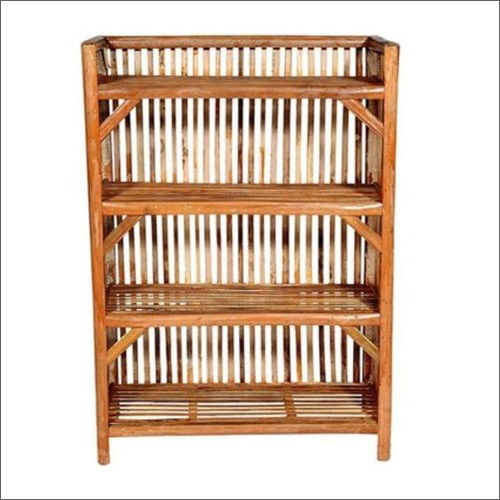 Cane Bamboo Rack of  4 Shelves