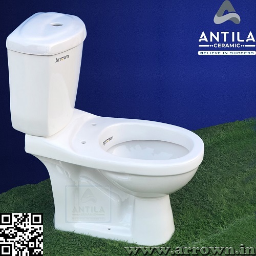 Water Closet Two Piece Set - Color: White